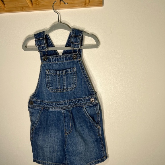 Vintage 100% cotton The Children's Place Classic Blue denim unisex Overalls 3T - Picture 1 of 4